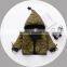 B40959A Lovely kids clothing little boys warm hooded coat