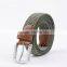 Alfa New Products 2016 Custom Colorful Casual Woven Fabric Braided Elastic Stretch Belt For Men
