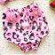 2017 Leopard-print Girls Swimwear Peach Fashion Hot Child Bikini
