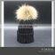 2016 New Design 100% wool knit hat with pom pom