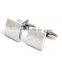 Hot Selling Sliver Metal Square Cufflinks