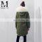 2015 Woman's Winter Thick Removable Fur Collar Coat Outerwear Woman Fox Fur Parka