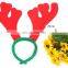 2016 new arraival christmas santa reindeer elk headband antlers head buckle