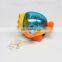 Pull line plastic candy toys helicopter with light