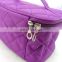 custom purple big blank polyester cosmetic bag