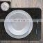 Felt Placemats Set of 8 - 40x30 cm Dinner Set Anthracite