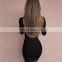 Hot Sales 2020 Spring&Summer Women Long Sleeve Backless Bodycon Party Dresses Lady Sexy Mini Club Dress