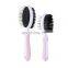 New Design Pet Deshedding Tool Grooming Comb Double Sided Pin Brush with Silicone Hand Pet Dog Comb