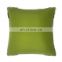 Wholesale solid green with pompom cushion pillow for outdoor