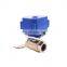 12V 24V stainless steel 2 way electric motorized ball Valve DN15 DN20 DN25