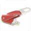 Hot selling leather USB with free keyring in different colors 2gb white leather usb