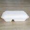 Fully degradable bagasse disposable 2 compartment food container