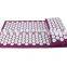 Round shape private label cotton canvas plastic acupressure spike mat