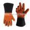 HANDLANDY High Quality Durable Soft Deerskin Leather Welding Safety Vibration-Resistant Protective Welding Hand Gloves For Men