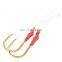 Tuna hook with steel wire rope boat hook 2 pieces in a box Carbon steel material