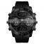 SKMEI 1355 new arrival 3 time zone japan movt quartz watch stainless steel case back sport digital wristwatch