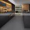 Manufacturer Luxury Black Melamine Modern Matte Acrylic Designs Kitchen Cabinets Sets Made in China
