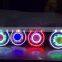 led headlights of 7 inches for jeep wrangler JK starry led lights with demon's eye and angel halo