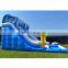 Hot selling adult and kids water park large play inflatable rainbow slide