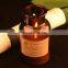 ENO Private Label Glass jar Candle with wooden lid smokeless soybean WAX candles sandalwood fragrance scented candle