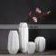 Wholesale Modern Porcelain White Ceramic & Flower Decoration Centerpiece Vase Origami Art Design White Matte Vase