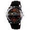 leather stainless steel Japanese movt watch relojes hombre