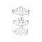 Bathroom Storage Iron Wire Rack Chrome Stand Rack