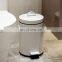 Stainless Pedal Bin Waste Garbage Steel Round Step Hospital Soft Close Kitchen With Lid Trash Can