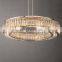 Modern hanging lamp  lighting led decorative ring brass chandelier ceiling light bedroom living dining room table