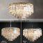 Modern American Crystal Glass Rod Pendants Chandelier Lighting Fixture For Living Room Dining Room Kitchen Island Foyer Lobby