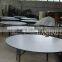 good quality folding steel frame round table for hotel
