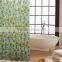 Mildew Resistant polyester flower printed waterproof shower curtain, for hotel family