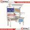 Garage steel workbench with heavy duty support