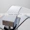 Waterfall Bathroom Wall Mounted Faucet Chrome