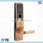 Zinc Alloy touch screen smart digital household fingerprint rfid / id card door lock