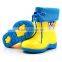Warm winter cotton boots fashion Child rain boots candy color