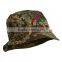 Custom good quality fitted camouflage top bucket hats