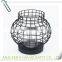 LC-95168 Antique iron metal tealight peacock candle holder