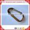 GUN METAL ALUMINUM CARBINER ,D TYPE HANDBAG SNAP HOOK WITH PIN,FlAT ALUMINUM SNAP HOOK