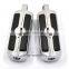 BJ-FP216-051 Chrome Billet Aluminum Foot Pegs Pedal for Serrated Harley Davidson Style