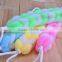 J194 2015 NEW COLORFUL Bath Sponge Long Handle Wholesale