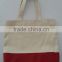 Laminated fashionable blank canvas tote bag