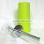 Household Stainless Steel Round Plastic Cups Porcelain Toilet Brush Holder