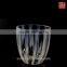 NEW PRODUCT!Mouth Blown Whisky Glass with White Porcelain Decoration