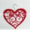 heart shaped with flocking surface plastic scarf hanger from China