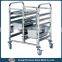 four layers stainless steel storage rack, kitchen storage rack, stainless steel dish rack