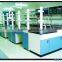Lab experiment use steel laboratory work bench with drawer and sink
