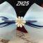 Summer Blue Chiffon Ribbon Fashion Hair Bow Designs Accessories