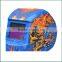 WH0509B Blue Welding Hood with Flame Decal