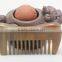 Custom Mini Men Wood Hair Comb